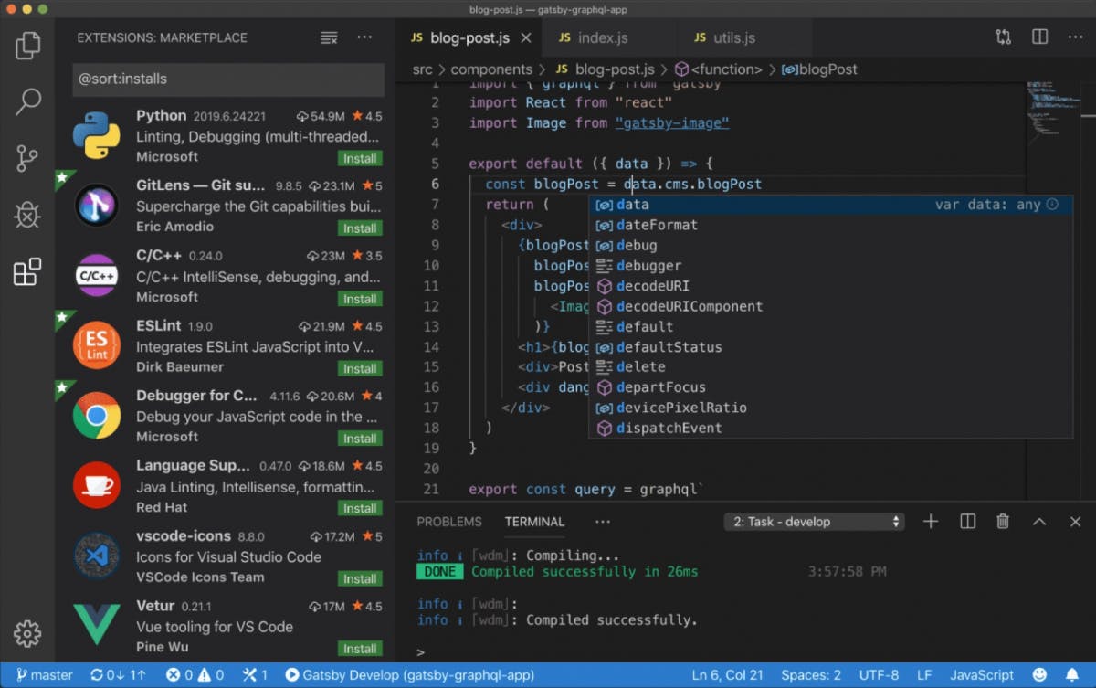 Microsoft Visual Studio Code 1.41 Update steigert Produktivität