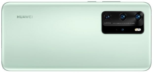 Das Huawei P40 in Mint. (Bild: Evleaks)