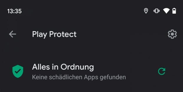 Google Play Protect. (Screenshot: t3n)