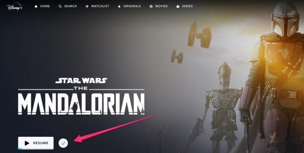 In Disney Plus you can create lists for upcoming video nights. (Screenshot: t3n)
