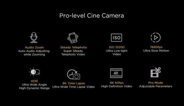Die Huawei P40 Serie hat diverse Pro-Kamera-Features an Bord. (Screenshot: Huawei; t3n)