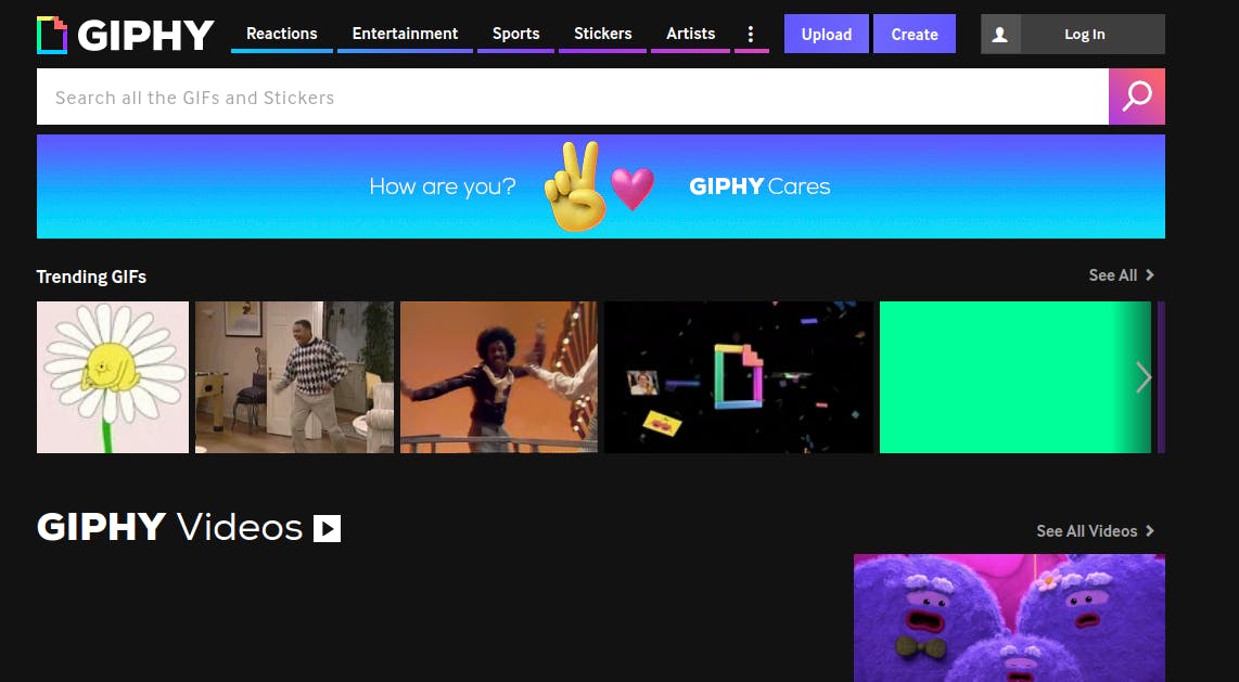 giphy capture change cover photo