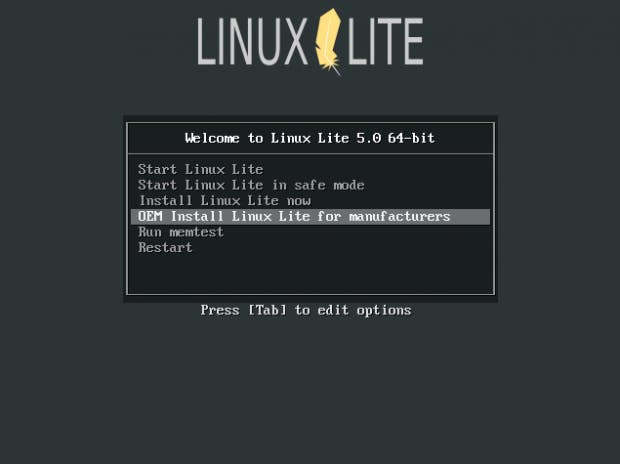 linux lite iso to usb