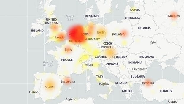 Whatsapp-down disorders Germany