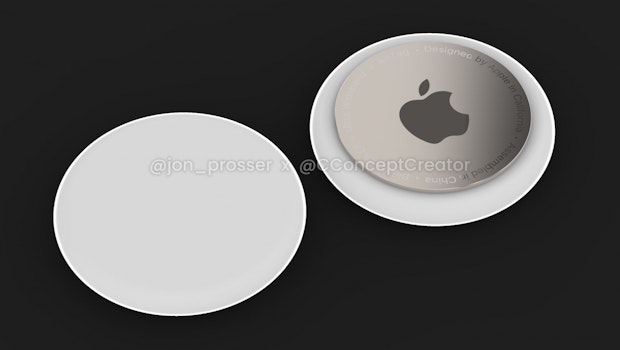 So sollen die Apple Airtags aussehen. (Bild: John Prosser)