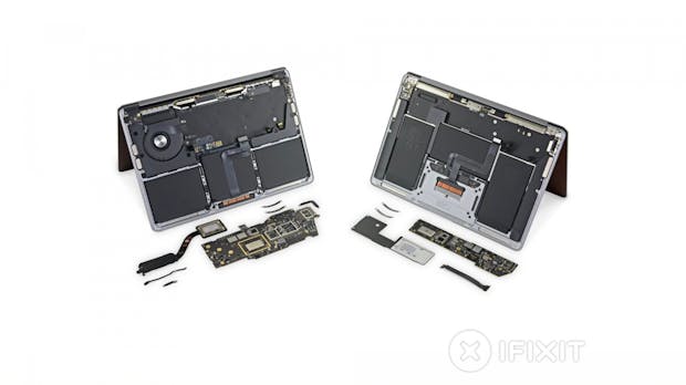 Macbook Air und Pro mit M1-Chip im Teardown: Reparierbarkeit ist „etwas verheerend”