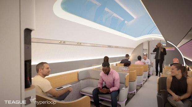 Virgin Hyperloop: So soll die Reise in dem futuristischen Röhrengefährt eines Tages aussehen