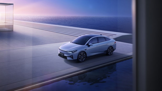 Xpeng stellt den P5 am 19. April 2021 in Shanghai vor. (Bild: Xpeng Motors)